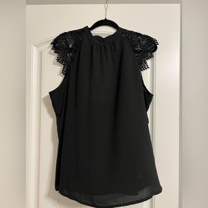 Express black high neck dressy tank